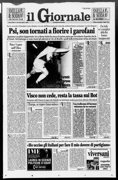 Il giornale : quotidiano del mattino